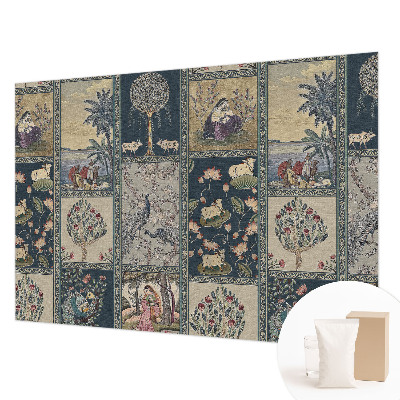 Wall mural with a romantic scene