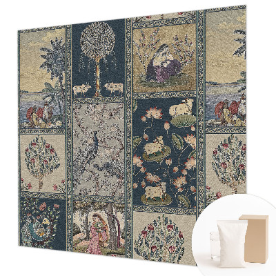 Wall mural with a romantic scene
