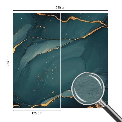 Photo wall mural with a dark blue abstract design