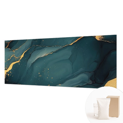 Photo wall mural with a dark blue abstract design