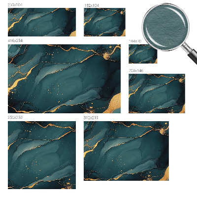 Photo wall mural with a dark blue abstract design