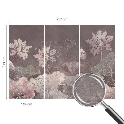 Wall mural for bedroom Peaceful botany