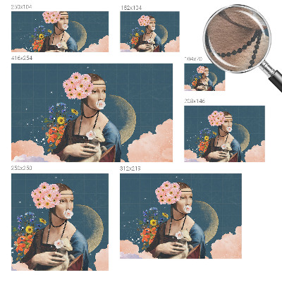 Wall mural for living room Floral elegance