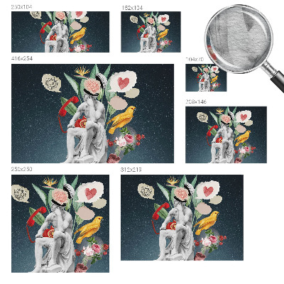 Wallpaper mural for living room Surrealist art