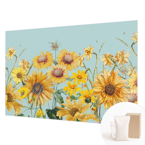 Bedroom wall mural wallpaper with a summer garden design