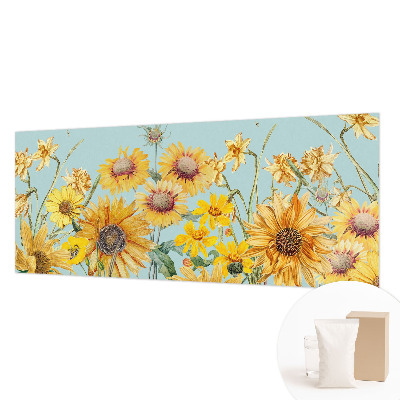 Bedroom wall mural wallpaper with a summer garden design