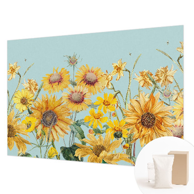 Bedroom wall mural wallpaper with a summer garden design