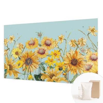 Bedroom wall mural wallpaper with a summer garden design