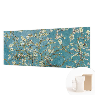 Large wall mural with flowering branches design