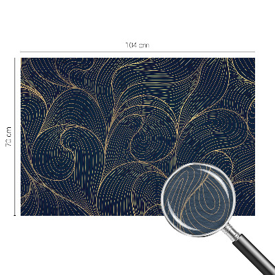 Custom size wall mural Wavy motif