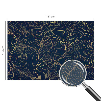 Custom size wall mural Wavy motif