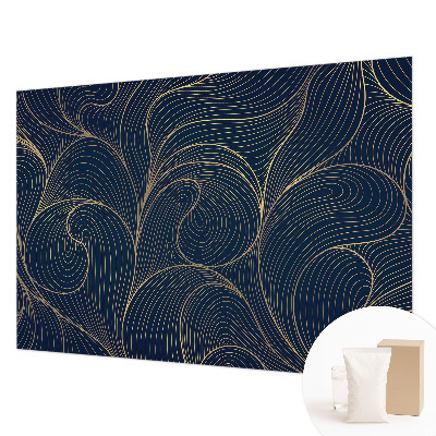 Custom size wall mural Wavy motif