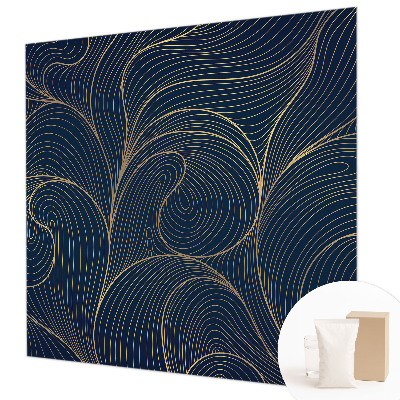 Custom size wall mural Wavy motif