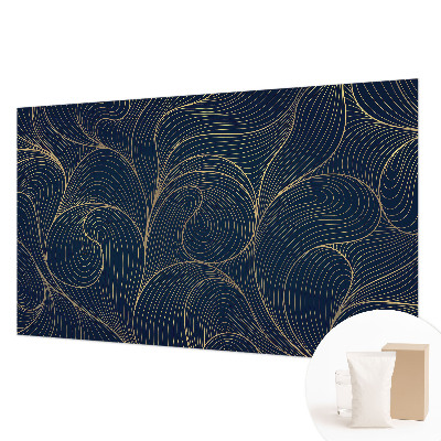 Custom size wall mural Wavy motif