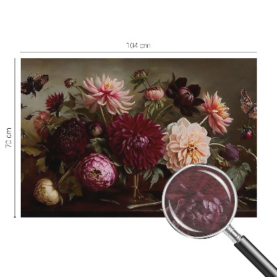 Modern wall mural for bedroom Floral majesty