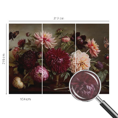 Modern wall mural for bedroom Floral majesty