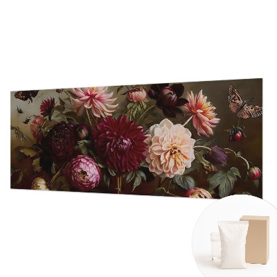 Modern wall mural for bedroom featuring a floral majesty design