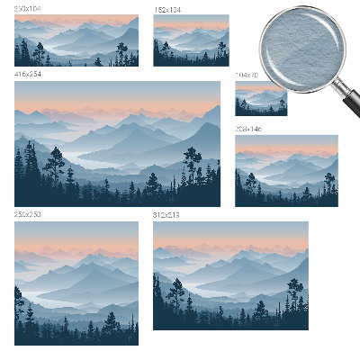 Modern wall mural Mountain panorama