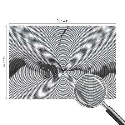 High quality wall mural wallpaper with a hypnotic hands design