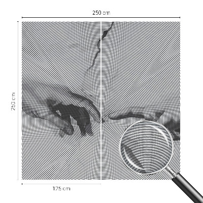 High quality wall mural wallpaper with a hypnotic hands design
