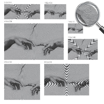 High quality wall mural wallpaper with a hypnotic hands design