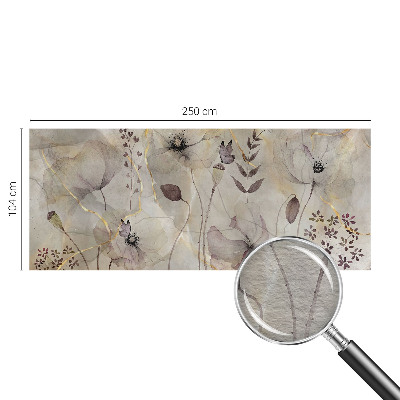 Premium wall mural for bedroom with a delicate floral pattern