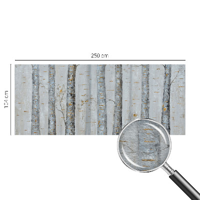 Premium photo wallpaper Birch trees