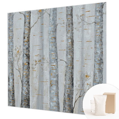 Premium photo wallpaper Birch trees