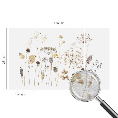 Non-woven wall mural Wildflowers