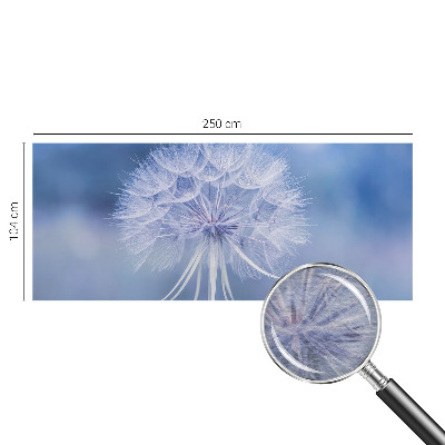 Non-woven photo wallpaper with a delicate blue design