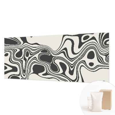Wall mural with a dynamic lines design