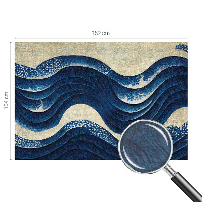 Photo wallpaper with an oceanic forms design
