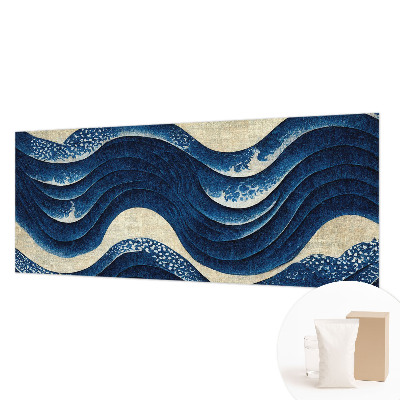 Photo wallpaper with an oceanic forms design