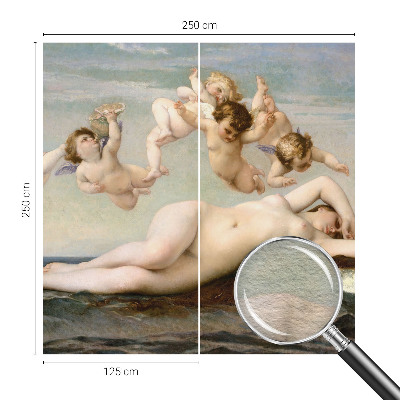 Large wallpaper mural depicting a mythical scene