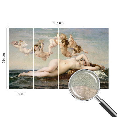 Large wallpaper mural depicting a mythical scene