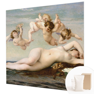 Large wallpaper mural depicting a mythical scene