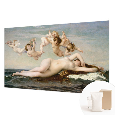 Large wallpaper mural depicting a mythical scene