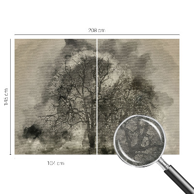 Photo wall mural Mysterious trees