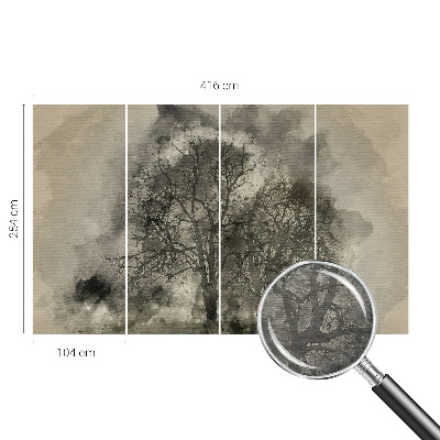 Photo wall mural Mysterious trees