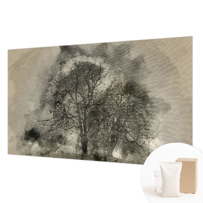 Photo wall mural with a mysterious trees motif