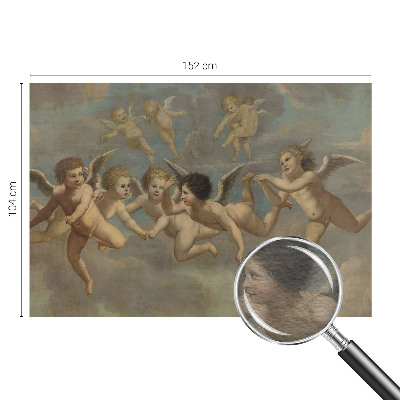 Wall mural for bedroom with angelic figures
