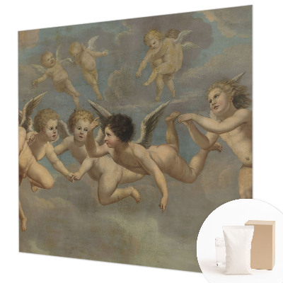 Wall mural for bedroom with angelic figures