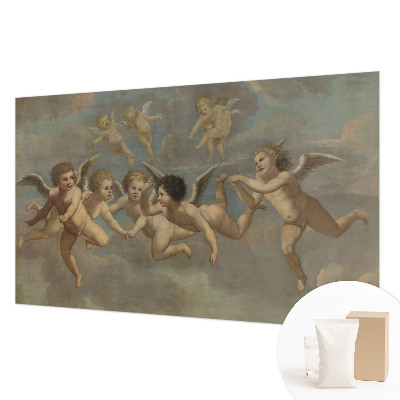 Wall mural for bedroom with angelic figures
