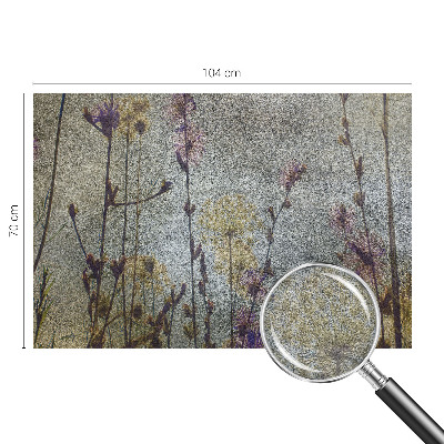 Bedroom wall mural wallpaper with a wildflower design