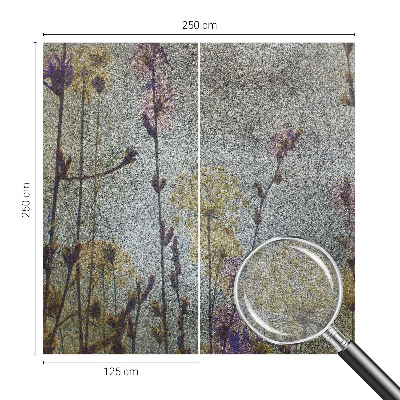 Bedroom wall mural wallpaper with a wildflower design