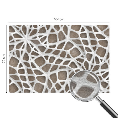 Modern wall mural for bedroom with a lace net pattern
