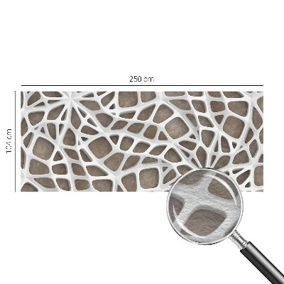 Modern wall mural for bedroom with a lace net pattern