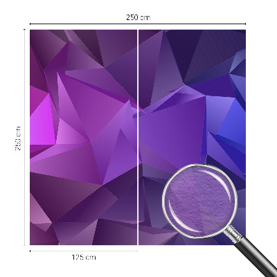 Custom size wall mural Purple triangles