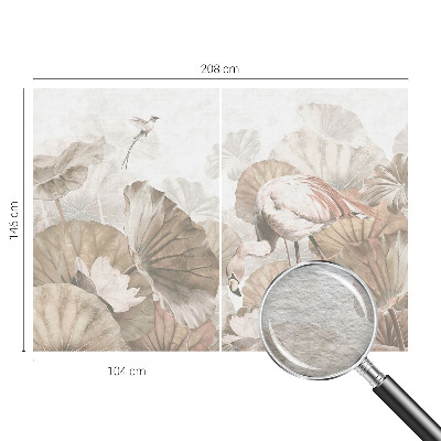 High quality wall mural wallpaper with an elegant nature design