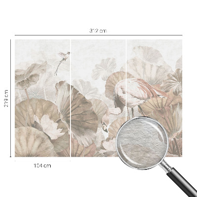 High quality wall mural wallpaper with an elegant nature design